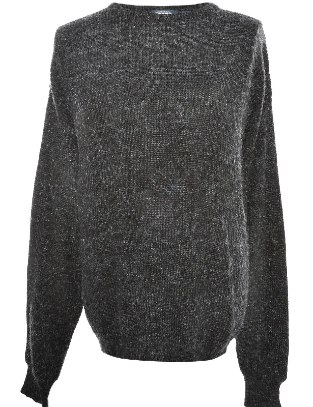 Long Sleeved Black Jumper - XL Cool Men's Skate