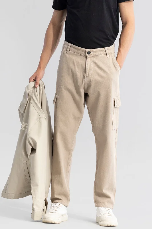 Cosmic Cream Baggy Fit Jeans Tailored