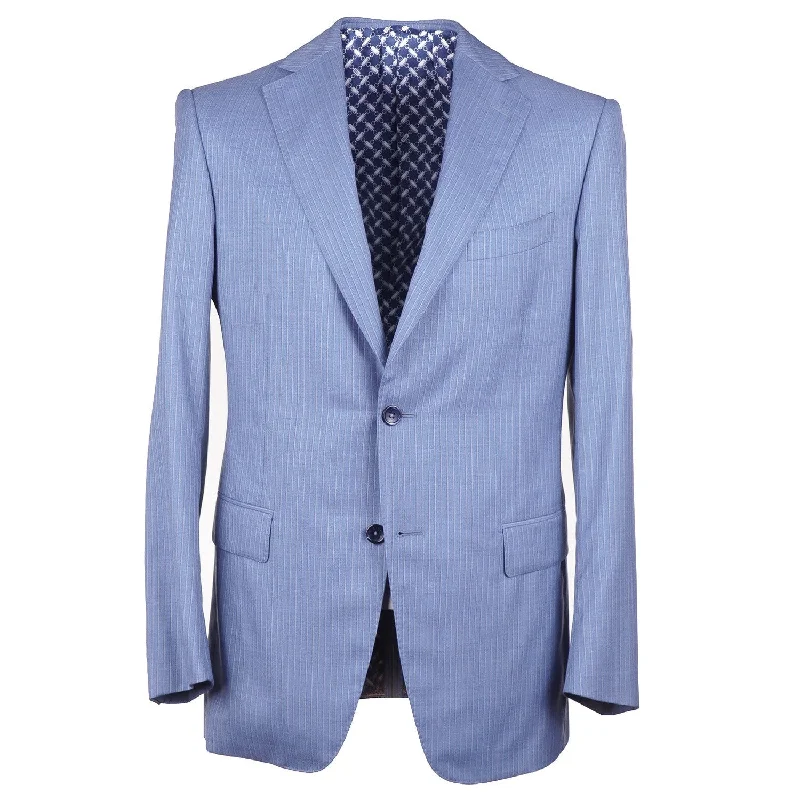 Zilli Tailored-Fit Wool and Silk Suit Stylish Men's Tropical 