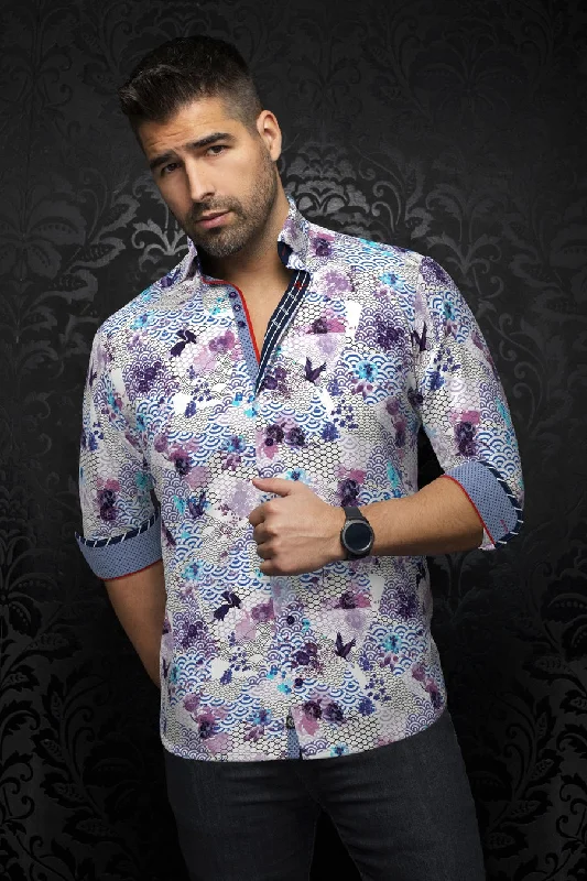 Au Noir Stretch Shirt | Avalon Lavender Luxurious Men's High