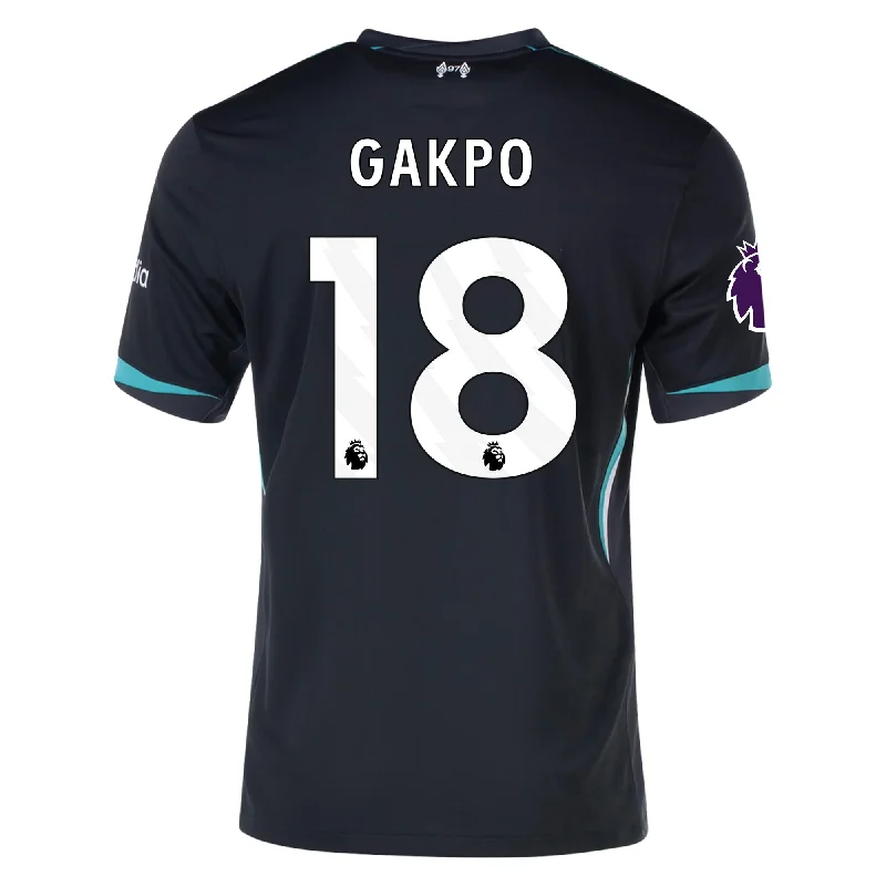 Nike Liverpool Cody Gakpo Away Jersey w/ EPL Patch 24/25 (Night Forest/Washed Teal) Elegant Men's Cashmere Nike Liverpool Cody Gakpo Away Jersey w/ EPL Patch 24/25 (Night Forest/Washed Teal) Elegant Men's Cashmere