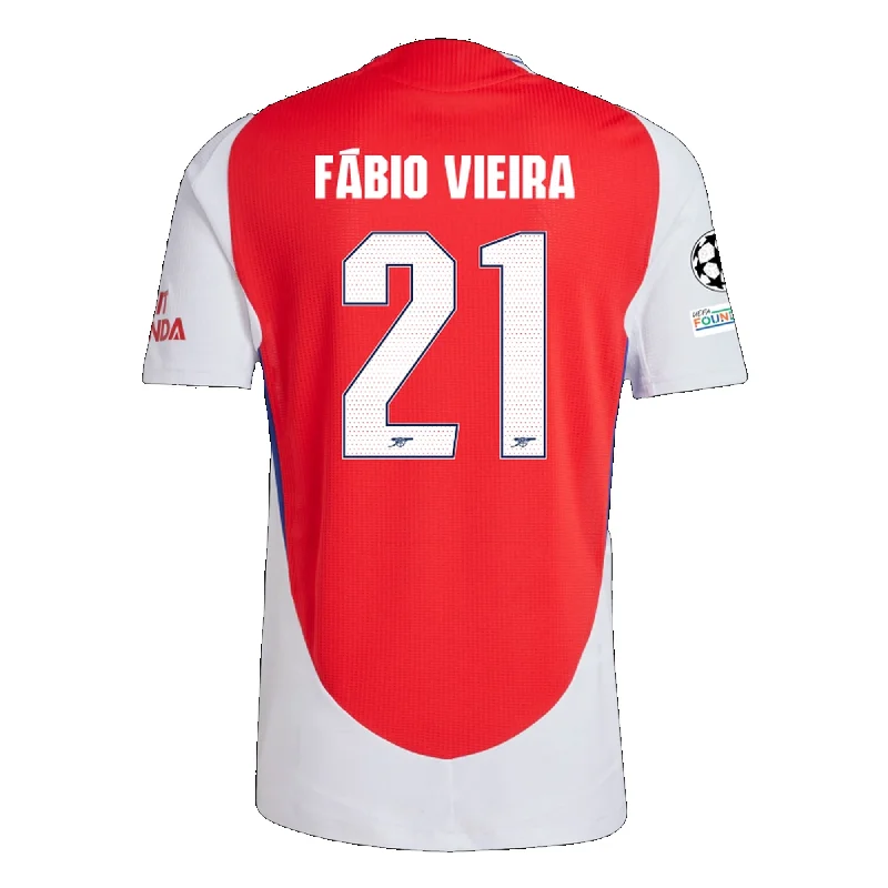 adidas Arsenal Authentic Fabio Viera Home Jersey w/ Champions League Patches 24/25 (Better Scarlet/White) Organic adidas Arsenal Authentic Fabio Viera Home Jersey w/ Champions League Patches 24/25 (Better Scarlet/White) Organic