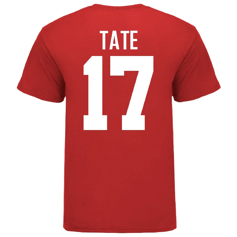 Ohio State Buckeyes Carnell Tate #17 Student Athlete Football T-Shirt Cool Men's Skate