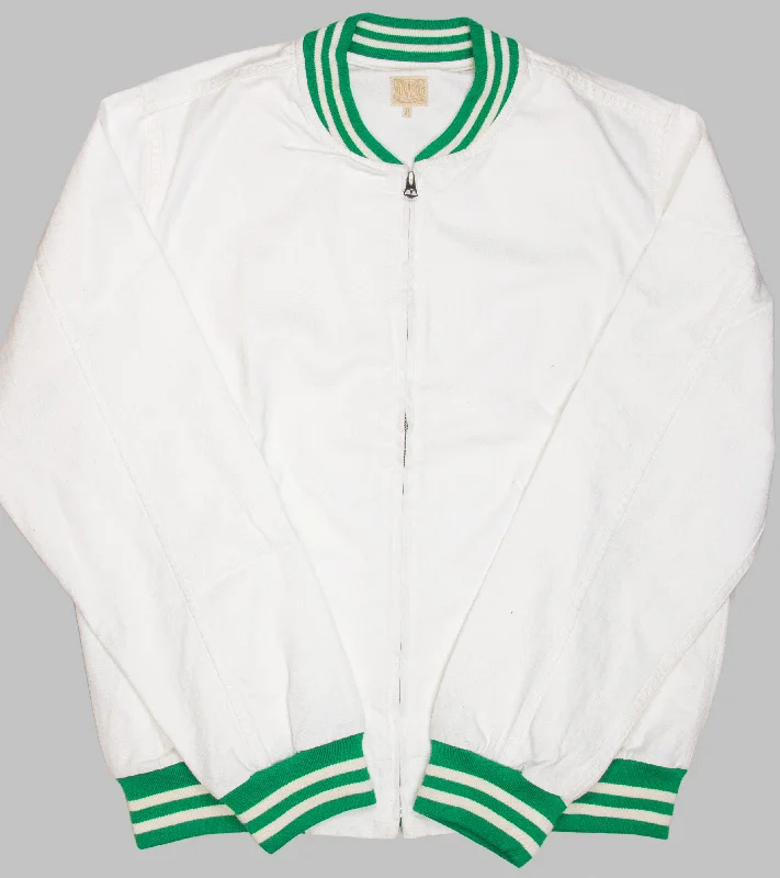 Runabout Stadium Jacket White Casual Men's Loose