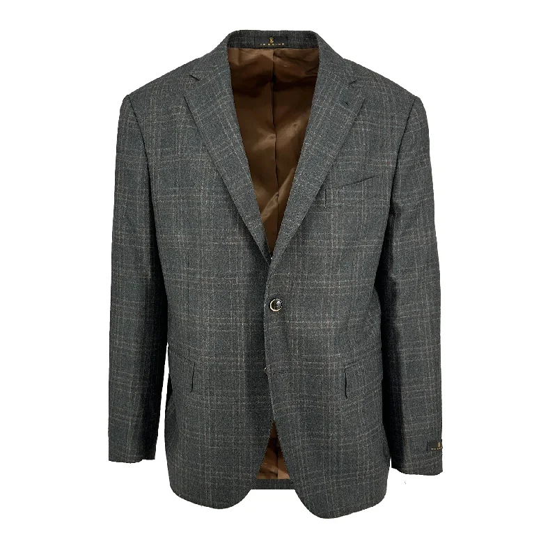 Olive Check New Zealand Merino Sport Coat Business