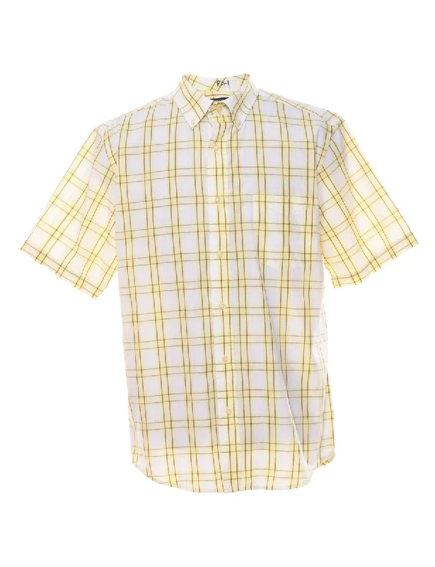 Faded Glory Checked Shirt - L Organic