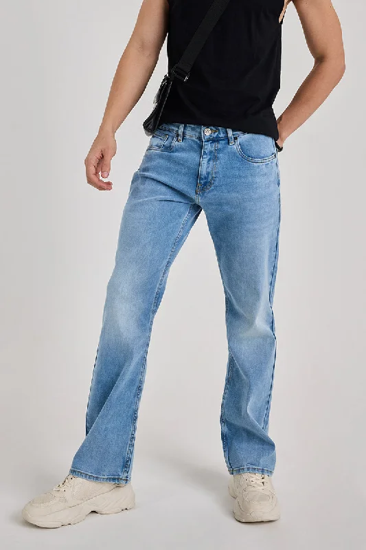 Light Blue Bootcut Jeans Business