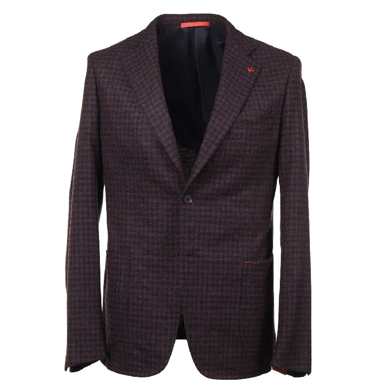 Isaia Slim-Fit Wool and Cashmere Sport Coat Unique Men's Patch