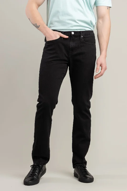 L'Homme Slim Jeans in Noir Refined Men's Classic 