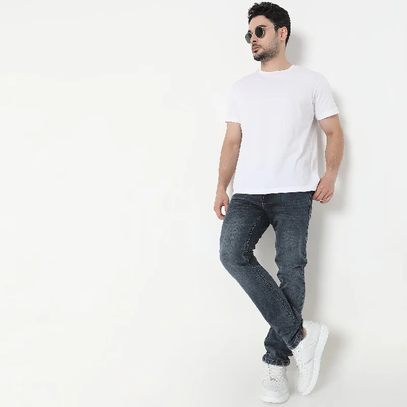 Straight Fit Jeans Sporty Men's Athleisure 