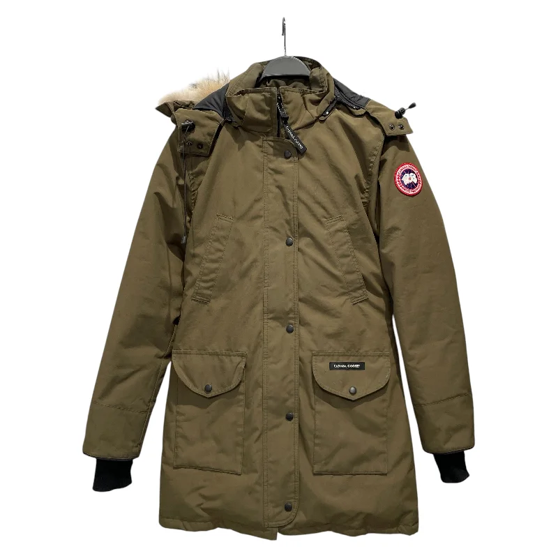 CANADA GOOSE/Mod Parka/M/Nylon/KHK/Trillium Parka Polished Men's Silk