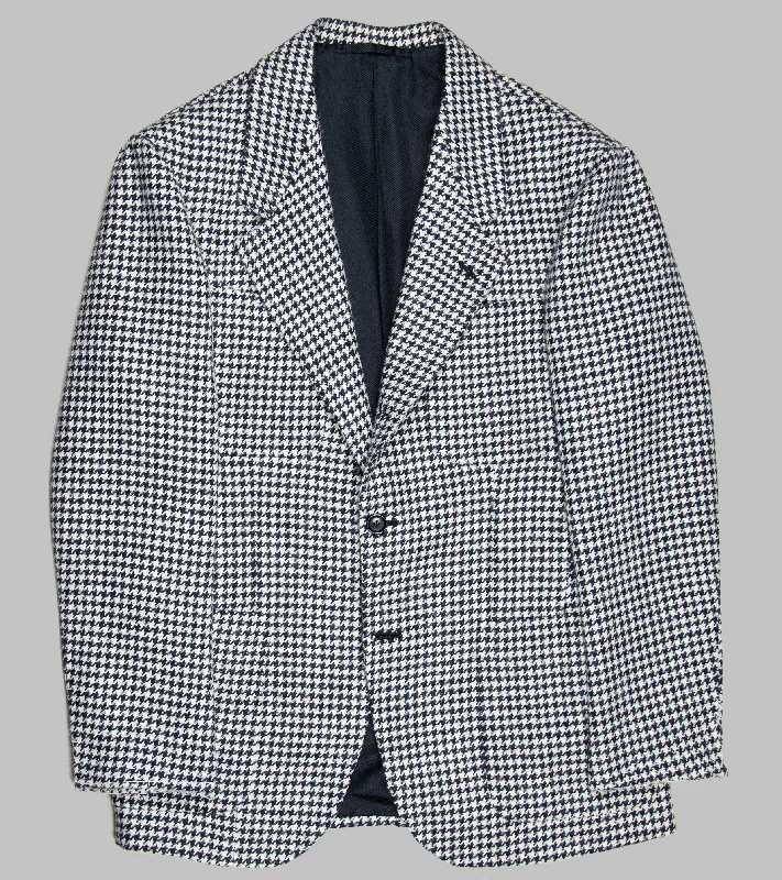 Dalcuore Single Breasted Jacket Houndstooth Bold Men's Statement