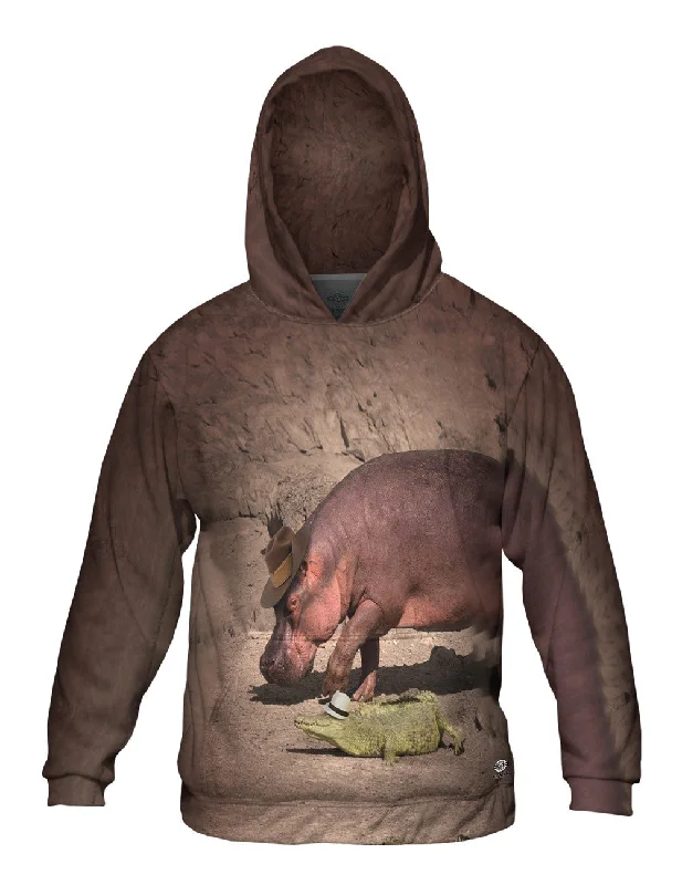 Hippo And Crocodile Walk Bold Men's Animal