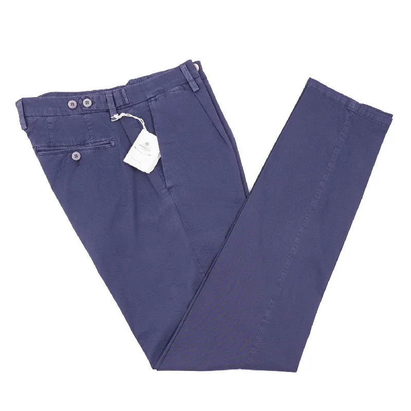 Luigi Borrelli Slim-Fit Cotton Pants Business