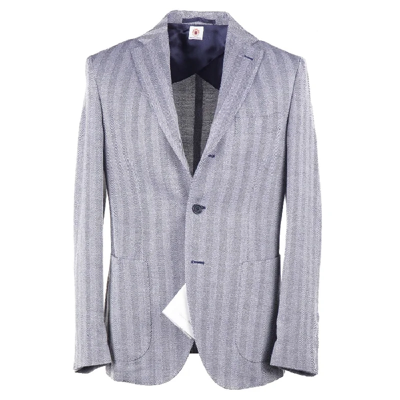 Luigi Borrelli Deconstructed Wool Sport Coat Trendy Men's Scandinavian