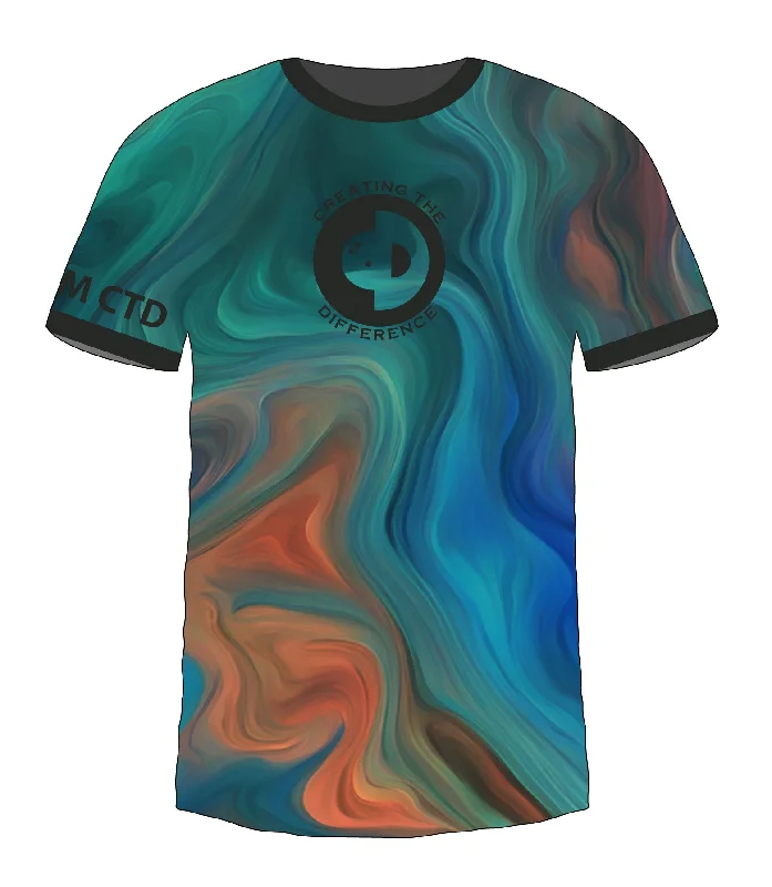 Colorful Marble Remix 2 Jersey Confident Men's High