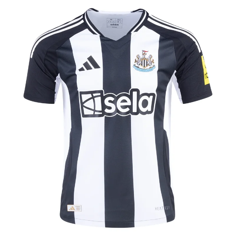 Adidas Newcastle United Authentic Home Jersey 24/25 (Black/White) Stylish Men's Neon