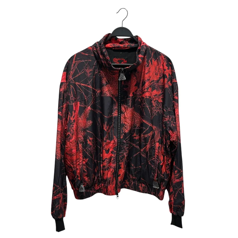 SIBERIA HILLS/Windbreaker/XL/Nylon/RED/All Over Print/REAL TREE Sophisticated Men's 