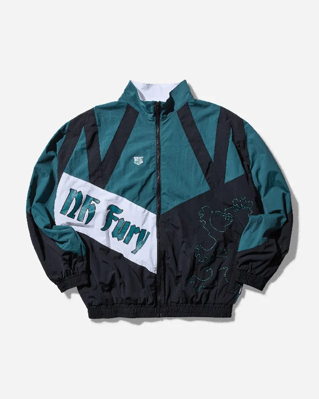 Men's Track Jacket Mod Green Sleek Men's Contemporary 