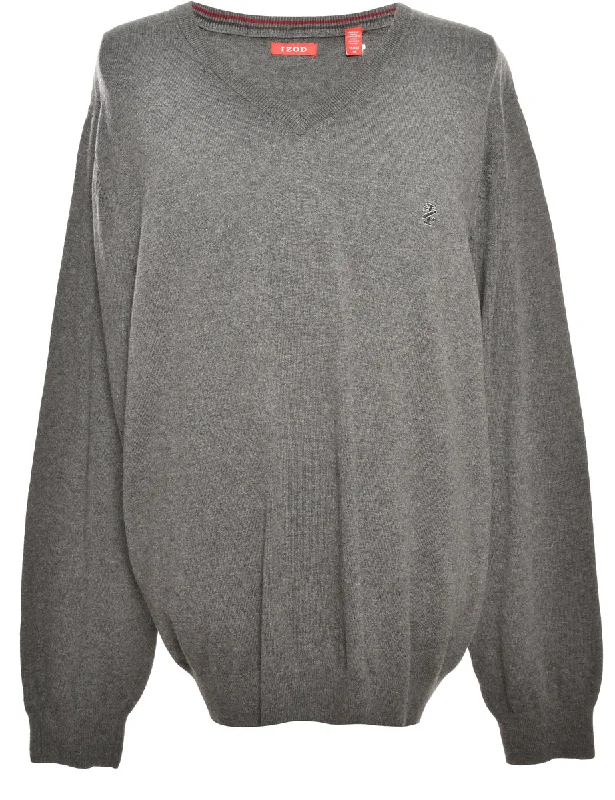 Grey Izod Jumper - XL Sleek Men's Contemporary 