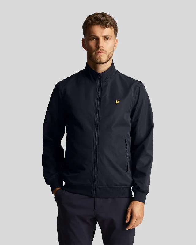 Mesh Backed Funnel Neck Jacket Practical Men's Multi