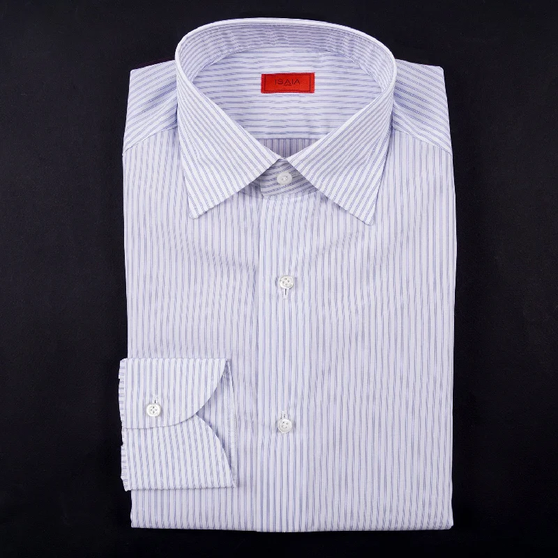 Isaia Modern 'Mix Fit' Striped Cotton Dress Shirt Hip Men's Urban