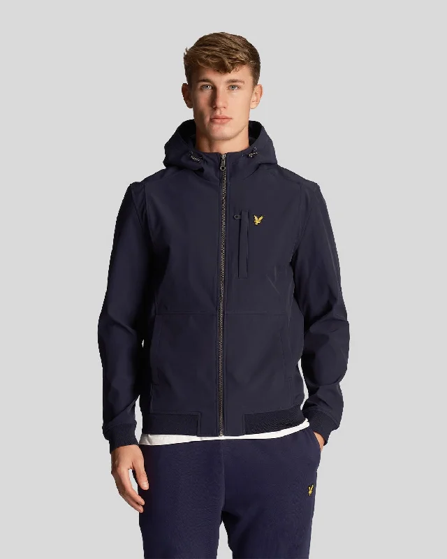 Fleece Lined Softshell Jacket Trendy Men's Bucket
