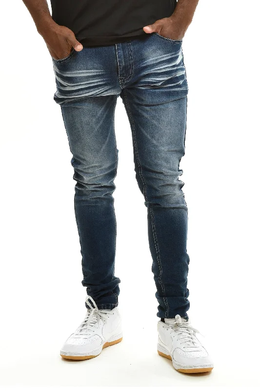 Switch Washed Jean (Dark Indigo) Edgy Men's Punk