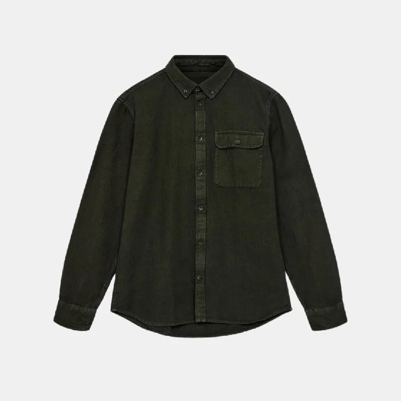 Akkonrad Herringbone Shirt Bohemian Men's Free