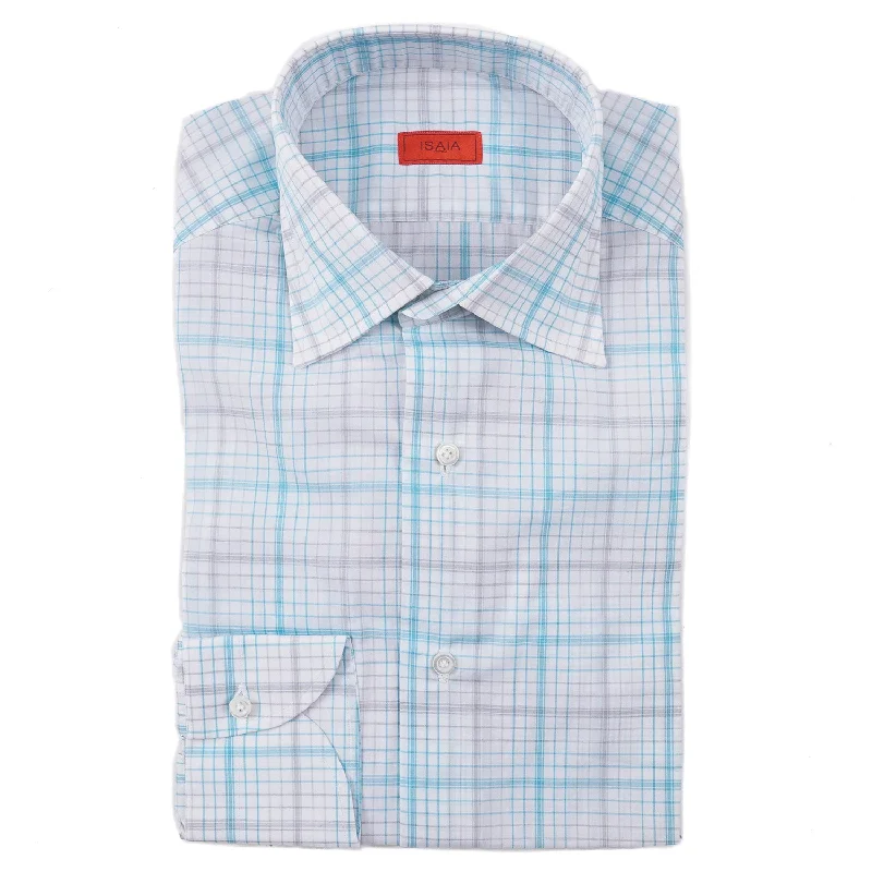 Isaia Modern 'Mix Fit' Cotton Dress Shirt Monochromatic All