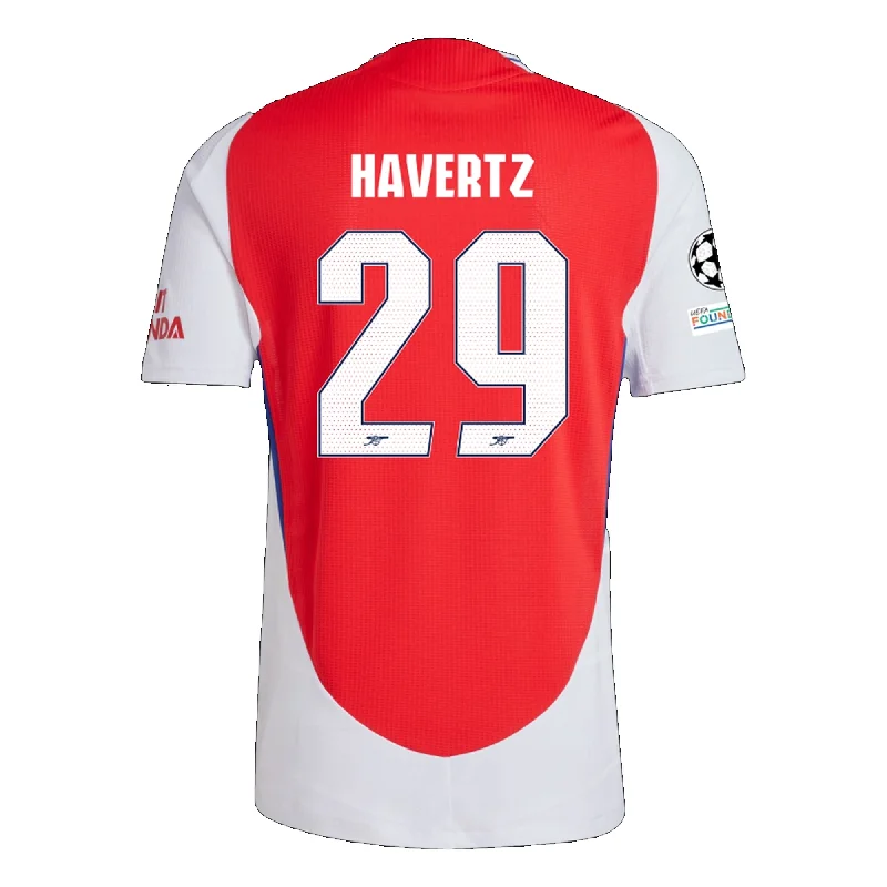 adidas Arsenal Authentic Kai Havertz Home Jersey w/ Champions League Patches 24/25 (Better Scarlet/White) Dynamic Men's Moto adidas Arsenal Authentic Kai Havertz Home Jersey w/ Champions League Patches 24/25 (Better Scarlet/White) Dynamic Men's Moto