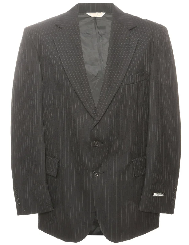 Striped Dark Grey Blazer - L Tough Men's Tactical