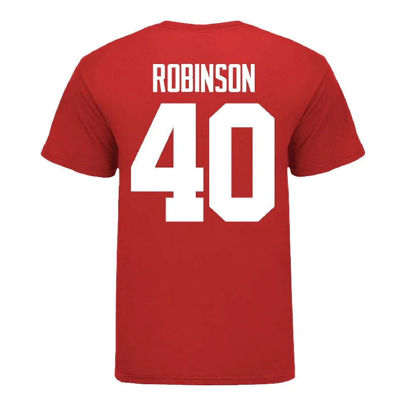 Ohio State Buckeyes Women's Lacrosse Student Athlete #40 Whitney Robinson T-Shirt Edgy Men's Punk Ohio State Buckeyes Women's Lacrosse Student Athlete #40 Whitney Robinson T-Shirt Edgy Men's Punk