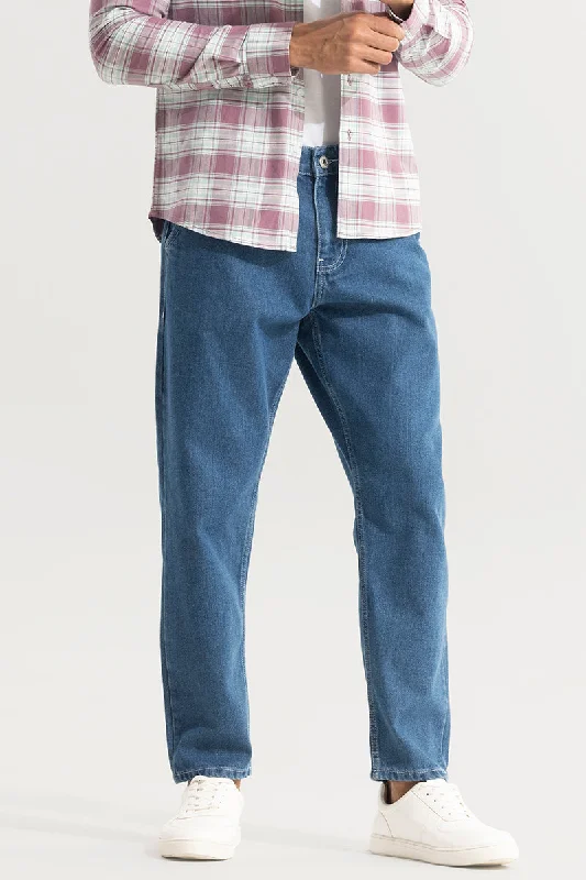 ShadowTwill True Blue Baggy Jeans Preppy Men's College