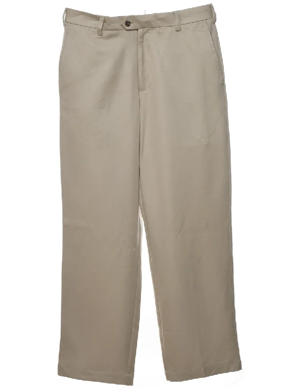 Izod Trousers - W32 L32 Polished Men's Satin