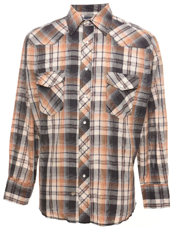 Wrangler Checked Multi-Colour Shirt - L Elegant Men's Cashmere