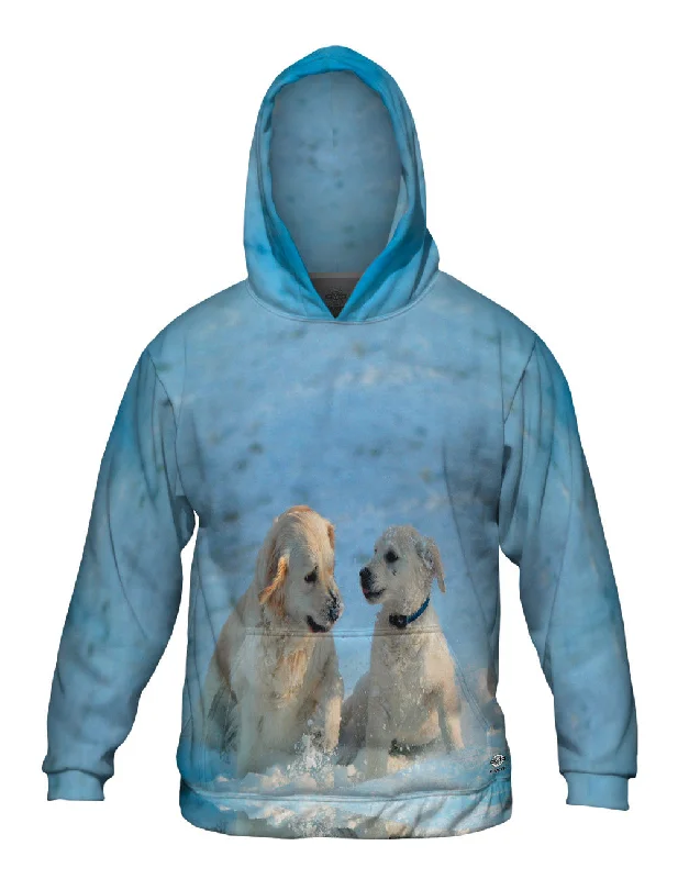 Golden Retriever Pup Fun Modern Men's Geometric