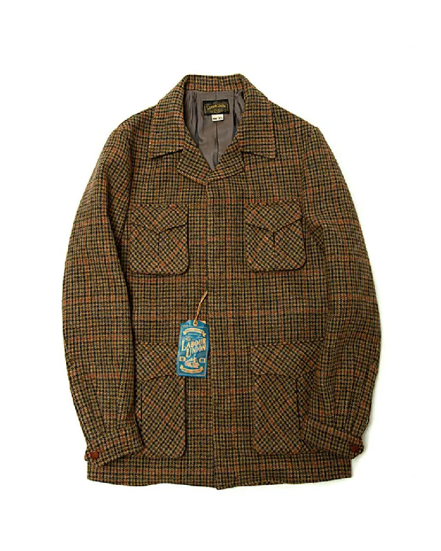 Safari Jacket - Houndstooth Sophisticated Men's French