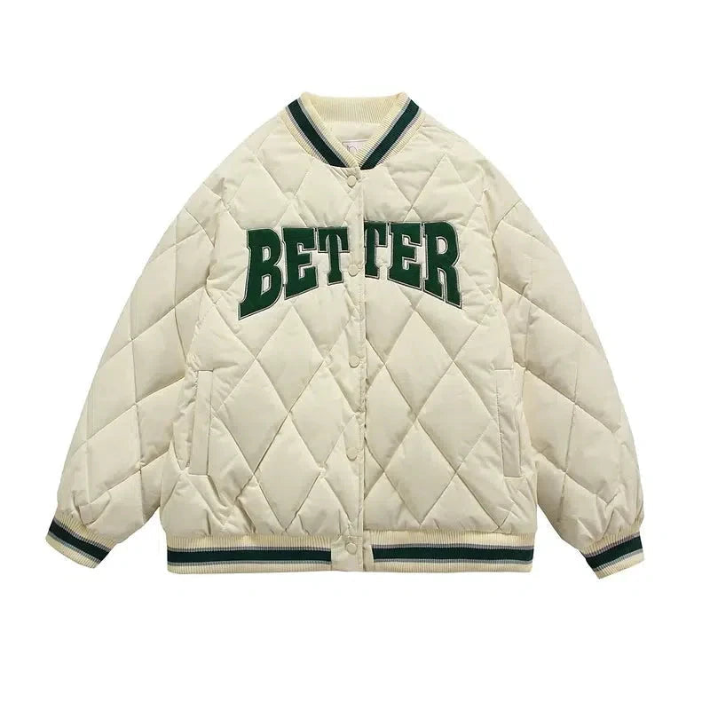 Letter Embroidery Baseball Jacket Practical Men's Quick