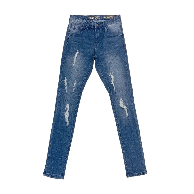 Spark Ripped Denim Jean (Medium Blue) Vacation