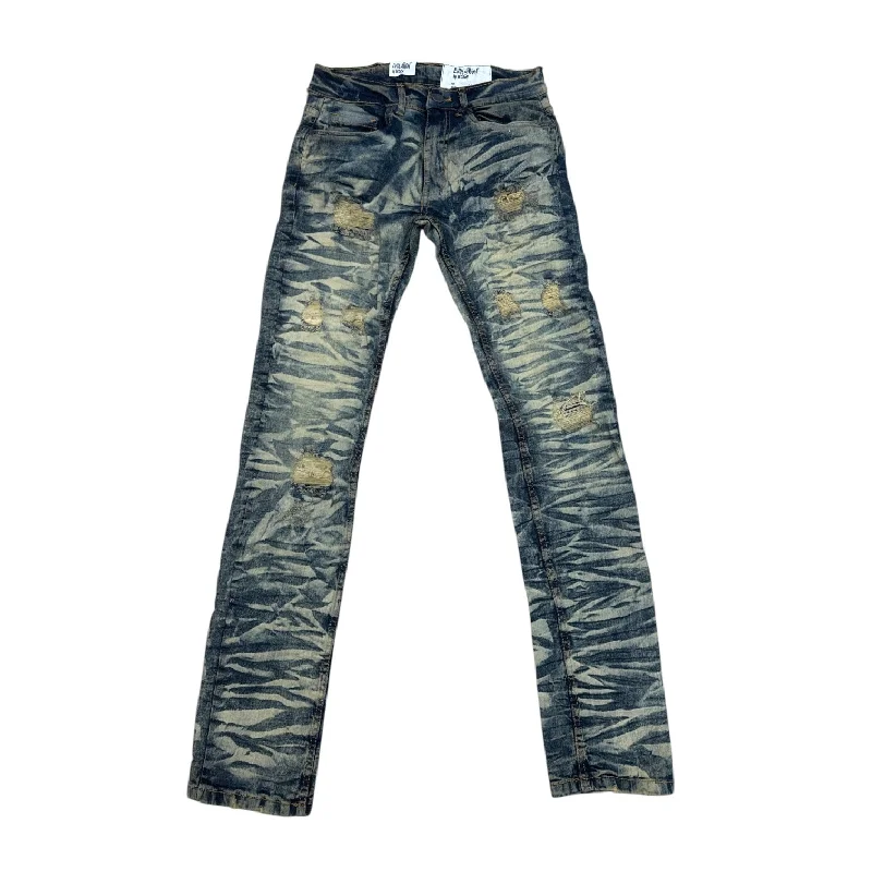 Evolution Ripped Slim Fit Jean (Medium Tint Blue) Stylish Men's Tropical 