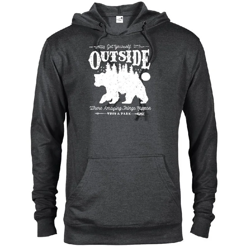 Get Yourself Outside Hoodie Cozy Men's Sherpa