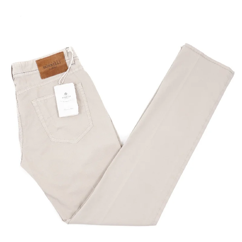 Luigi Borrelli Slim-Fit 5-Pocket Pants Laid