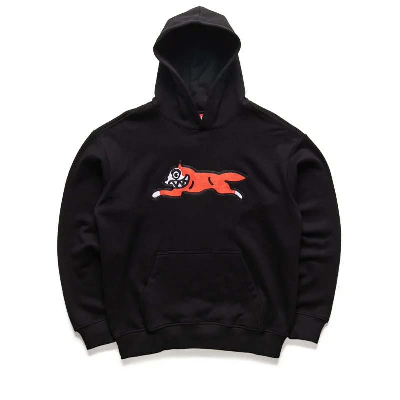 Ice Cream Running Dog Hoodie - Black Relaxed Men's Beach