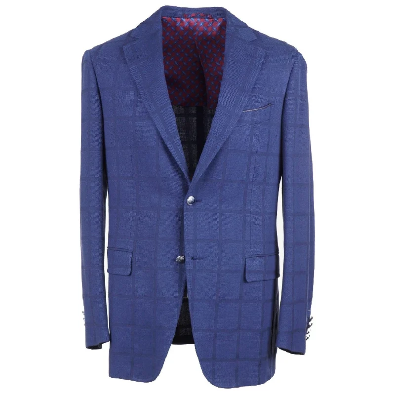 Zilli Slim-Fit Woven Wool and Cotton Sport Coat Casual Men's Japanese 