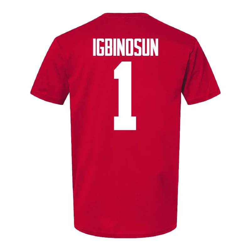 Ohio State Buckeyes Davison Igbinosun #1 Student Athlete T-Shirt Organic