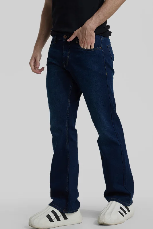 Navy Bootcut Jeans Bold Men's Animal