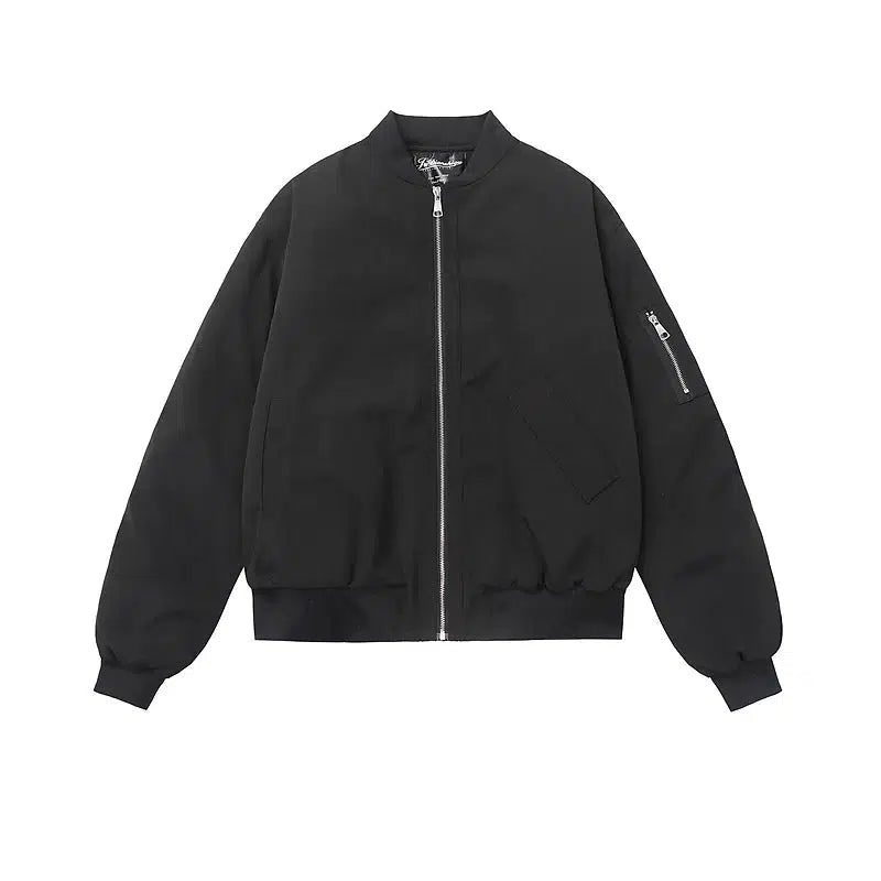 Full Zip Bomber Quilted Jacket Modern Men's 