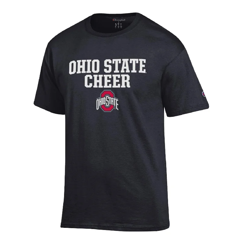 Ohio State Buckeyes Champion Cheer Black T-Shirt Tough Men's Tactical