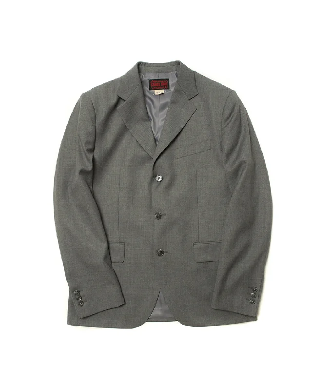 Grey Three Button Jacket Stylish Men's Neon